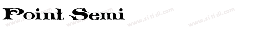Point Semi字体转换